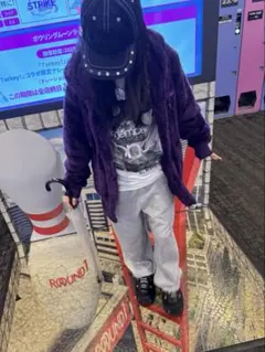 fuckthisindustry punkandyo ボアジャケット パープル