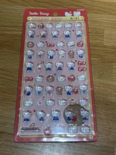 正規品　ボンボンドロップシール　mini キティ　赤　サンリオ