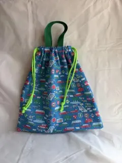 【ハンドメイド】持ち手付き巾着