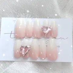 ネイルチップ オーダー ちゅるん フレンチガーリー ワンホン 韓国 量産型 ホロ