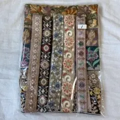 インド刺繍リボン　50センチ ×10本セット　1