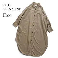 美品 ザ・シンゾーン ビショップ別注 シアーダディシャツ オーバー