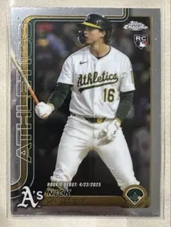 2025 Topps Chrome Nick Kurtz RC Debut
