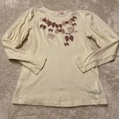 メゾピアノ　薄手ニット　リボン　セーター