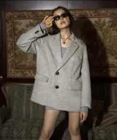 アメリ　ヴィンテージ　GIOLICA STRIPE TWEED JACKET アメリ ヴィンテージ GIOLICA STRIPE TWEED JACKET - メルカリ