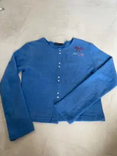 RONRON HEART BUTTON 3 RIBBON CARDIGAN