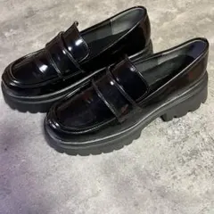 attagirl　厚底ローファー ブラック ダブルストラップ