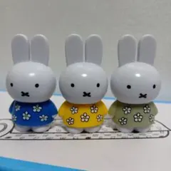 ミッフィーのフィギュア花柄模様3体セット