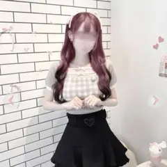 Honey mew ハニーミュウ ギンガムチェックトップス ピンク