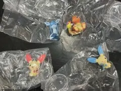 ポケモンガチャガチャ　グレイシア、マイナン、プラスル、ヒトカゲ4点セット