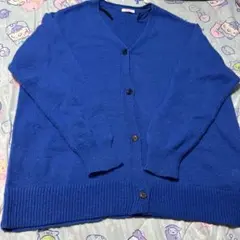 Rafraf ブルー カーディガン 長袖 ブルー 青