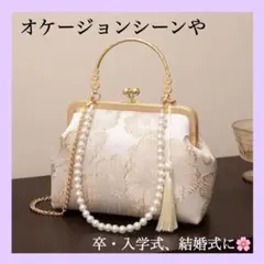 ーティーバッグ 卒業式 入学式 結婚式 和装 洋装 同窓会 がま口 着物 e