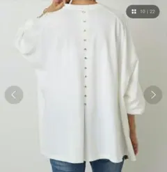 まめや 様専用】BEARDSLEY フロント刺繍ニット（フレンチスリーブ）美