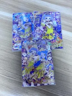 ひみつのアイプリ　カード　チィ　ビビ　サイン入り　3枚セット　リング6弾　サイン