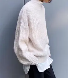 PAGEBOY カノコタートルプルオーバー オフホワイト F andST ニット