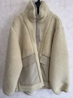 リバーシブルボアブルゾン フリースジャケット