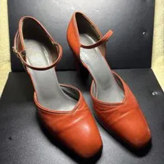 d*7様 Christian Dior アンクルストラップ パンプス オレンジのサムネイル