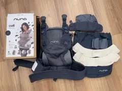 NUNA cudl カドル ベビーキャリア 抱っこ紐 ネイビー（付属品あり）のサムネイル