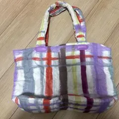 ツモリチサト 中綿 トートバッグ チェック柄