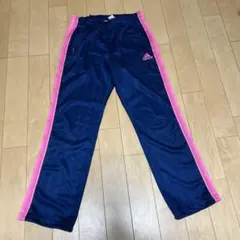 adidas CLIMLITE ジャージパンツ ネイビー/ピンク
