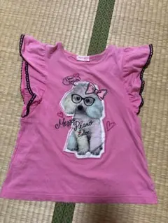 美品　メゾピアノ　mezzo piano プードル Tシャツ ピンク　組曲 べべのサムネイル