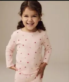 【NEXT】チェリー柄リブ長袖2-3years 98cm