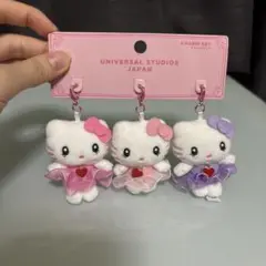 ユニバ usj ハローキティ チャームセット 3個