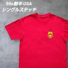 90s USA ΦΚΤ フラタニティ カレッジ シングルステッチ 赤 L