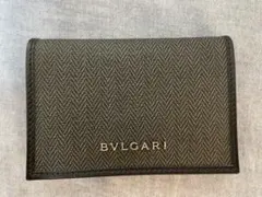 【美品】BVLGARI ブルガリ 名刺入れ レザー ブラック 付属品完備のサムネイル