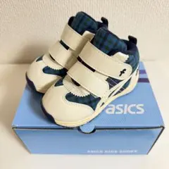 【美品】 アシックス ファミリア シューズ 14㎝ ベビー スニーカー 青