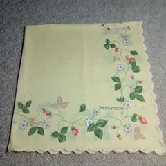 WEDGWOOD 花柄 コットンハンカチ