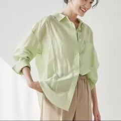 ④ green label relaxing シアーローンオーバーシャツ