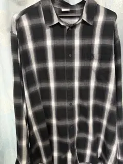 TIGORA XL ブラックホワイトチェックシャツ