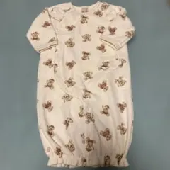 クマ柄フリースツーウェイ・ドレスオール