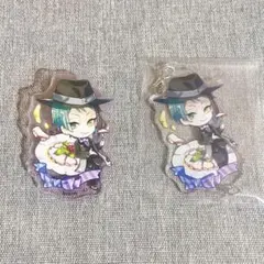 【2点セット】ツイステ ジェイド アクリルバッジ アクリルチャーム きゃらペコ