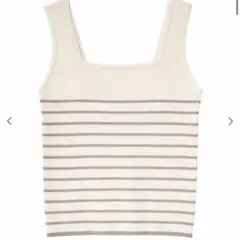 ココディール　新品未使用　ボーダースクエアタンクトップ