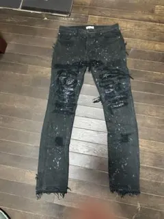 MINEDENIM 17AW フルクラッシュデニム グレー rollin限定 - メルカリ