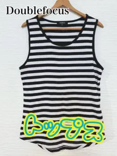 Doublefocus ストライプ ノースリーブ M