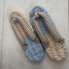 핸드메이드 천 코끼리 룸 슈즈