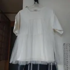 niko and... ティアードホワイトTシャツ