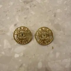 透かしボタン CHANEL VINTAGE ２個SET 刻印記載