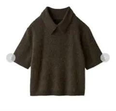 Mila Owen ポロ衿クロップド丈モヘアニットトップス　0サイズ　完売品