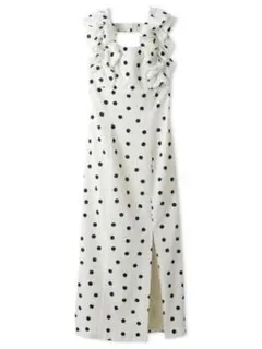 バルーンフリルスリーブIラインワンピース　snidel