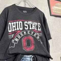 US古着 オハイオステート Tシャツ M チャコール カレッジ バックアイズのサムネイル