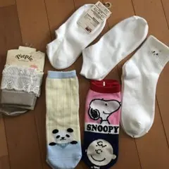 新品靴下ショート、くるぶし色々　6足セット　23-25