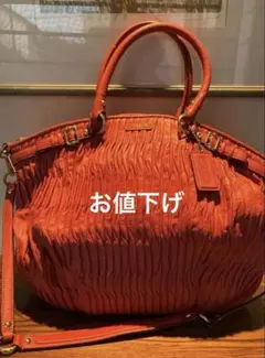 COACH マディソン ギャザードレザー 2WAYバッグ ボルドー - メルカリ