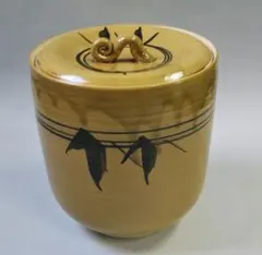 送料込【逢絢亭】茶道具 水指 京焼 飴釉 裏千家好写 末広水指 栄昌作 共箱入り 逢絢亭】茶道具 水指 京焼 飴釉 裏千家好写 末広水指 栄昌作 共