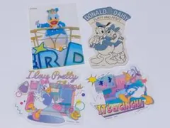 ドナルド デイジー ステッカー シール 4点セット