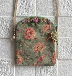 花柄刺繍 2way ショルダーバッグ Michiko Kuge ORIGINAL - メルカリ