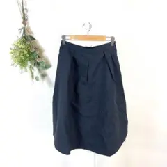 T0929 ジャーナルスタンダード　スカート　黒　バルーン　シンプル　モノトーン